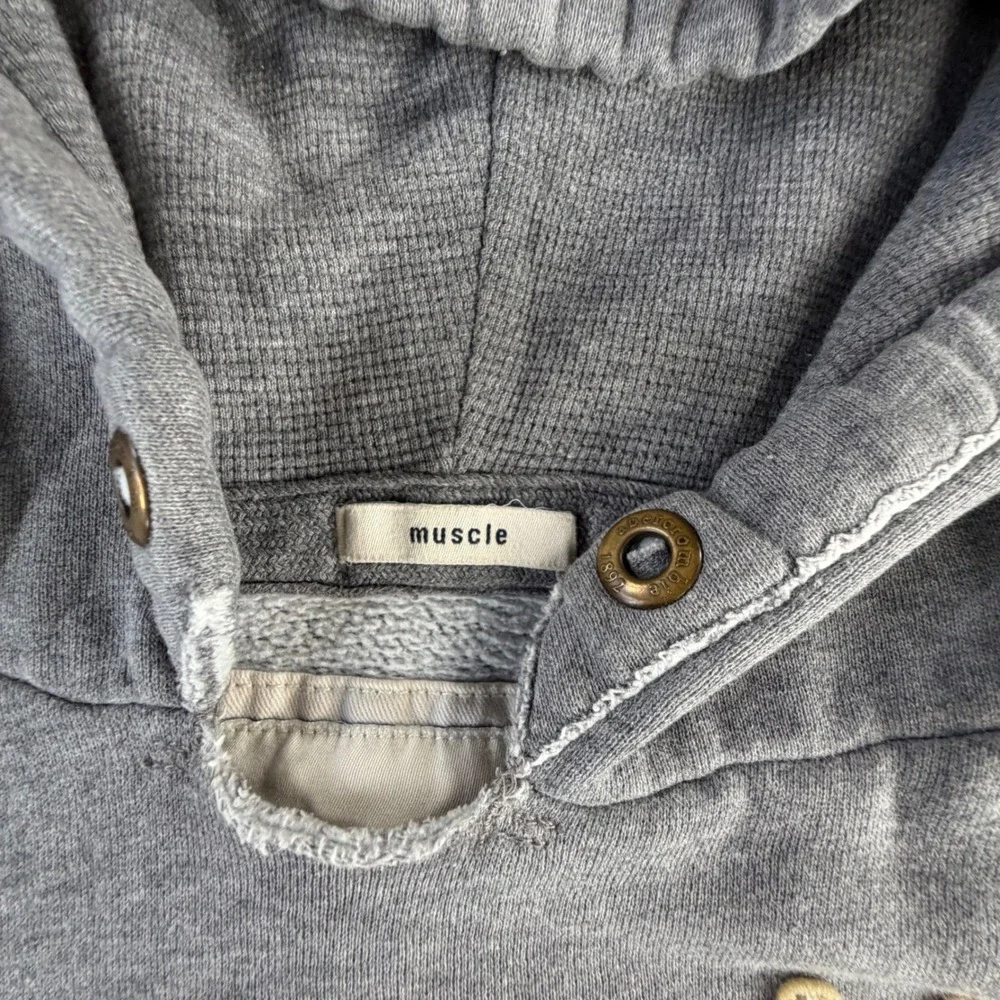 Abercrombie and Fitch 92 Grey Pullover Hoodie Vintage Y2K Streetwear Boys Large